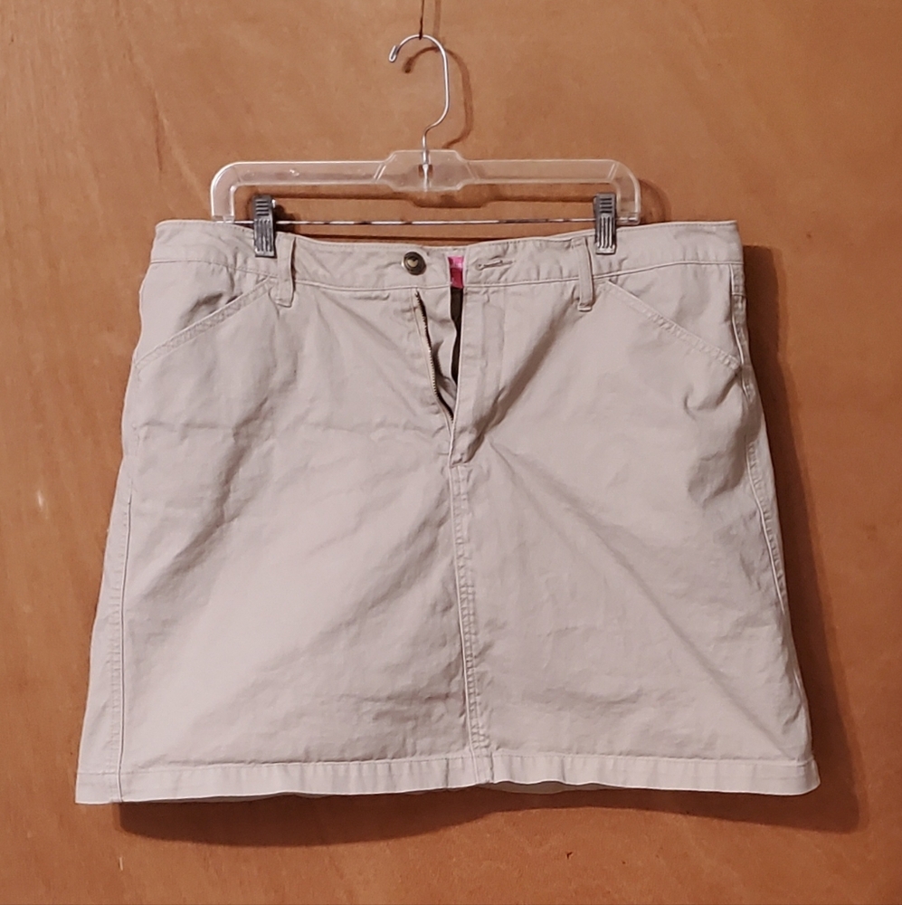 Woman Within Tan Denim  Skort Size 18W